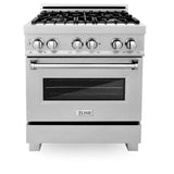 30'' 4.0 cu. ft. Electric Oven and Gas Cooktop Dual Fuel Range with Griddle in Fingerprint Resistant Stainless