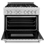 48'' 6.0 cu. ft. Electric Oven and Gas Cooktop Dual Fuel Range with Griddle in Fingerprint Resistant Stainless