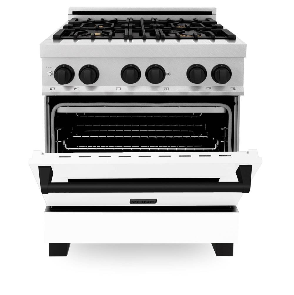 Autograph Edition 30'' 4.0 cu.' Dual Fuel Range with Gas Stove and Electric Oven in DuraSnow Stainless Steel with WM Door and CB Accents