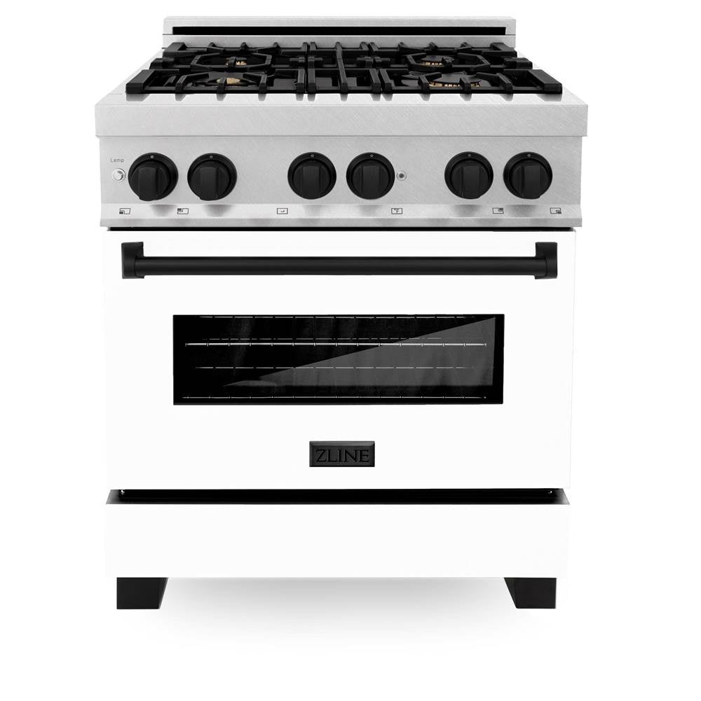 Autograph Edition 30'' 4.0 cu.' Dual Fuel Range with Gas Stove and Electric Oven in DuraSnow Stainless Steel with WM Door and CB Accents