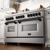 Autograph Edition 60'' 7.4 cu. ft. Dual Fuel Range with Gas Stove and Electric Oven in DuraSnow Stainless Steel with Champagne Bronze Accents (RASZ-60-CB)