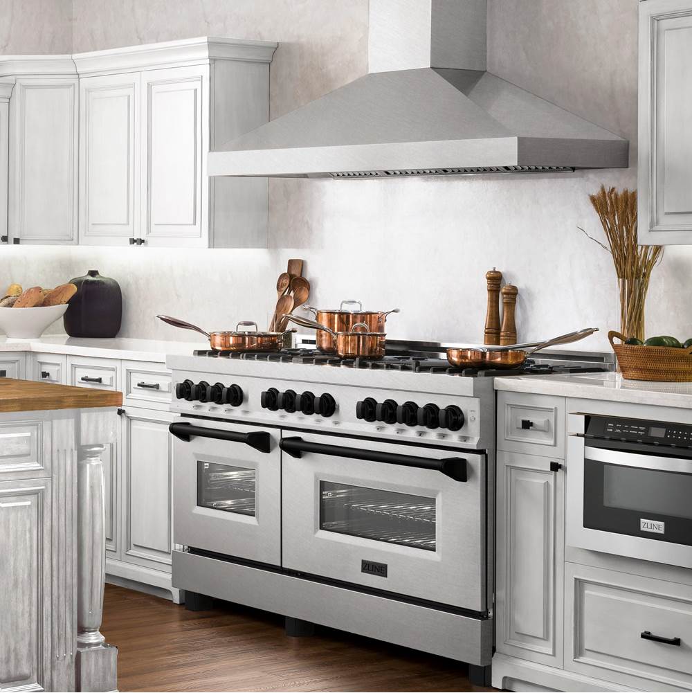Autograph Edition 60'' 7.4 cu. ft. Dual Fuel Range with Gas Stove and Electric Oven in DuraSnow Stainless Steel with Champagne Bronze Accents (RASZ-60-CB)