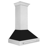 36'' DuraSnow Stainless Steel Range Hood with Black Matte Shell (8654SNX-BG-36)