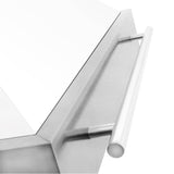 36'' DuraSnow Stainless Steel Range Hood with White Matte Shell (8654SNX-WM36)