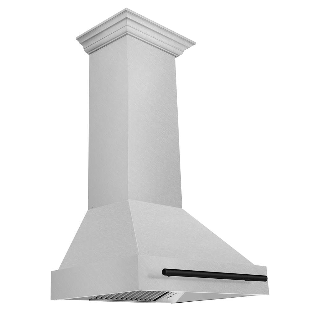 Z-Line - 30'' Autograph Edition DuraSnow Stainless Steel Range Hood with DuraSnow Stainless Steel Shell and Matte Black Handle - Matte Black