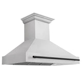 Z-Line - 48'' Autograph Edition DuraSnow Stainless Steel Range Hood with DuraSnow Stainless Steel Shell and Matte Black Handle - Matte Black