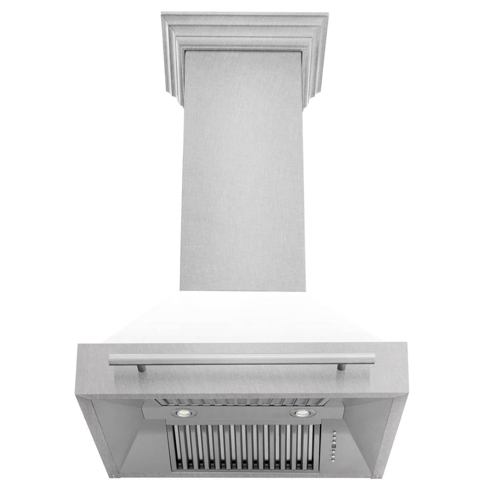 30'' DuraSnow Stainless Steel Range Hood with White Matte Shell (8654SNX-WM30)
