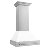 30'' DuraSnow Stainless Steel Range Hood with White Matte Shell (8654SNX-WM30)