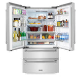 36'' 22.5 cu. ft Freestanding French Door Refrigerator with Ice Maker in Fingerprint Resistant Stainless Steel