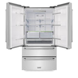 36'' 22.5 cu. ft Freestanding French Door Refrigerator with Ice Maker in Fingerprint Resistant Stainless Steel