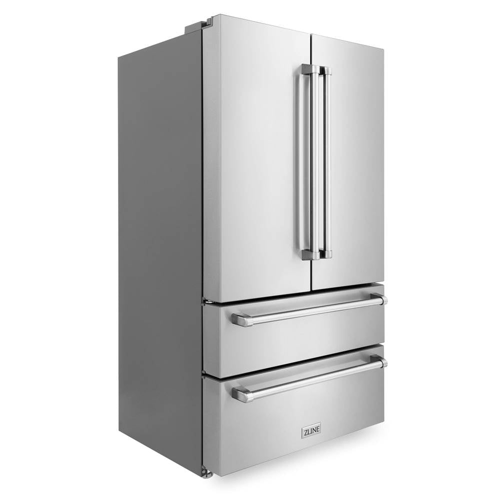 36'' 22.5 cu. ft Freestanding French Door Refrigerator with Ice Maker in Fingerprint Resistant Stainless Steel