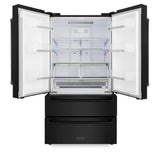 36'' 22.5 cu. ft Freestanding French Door Refrigerator with Ice Maker in Fingerprint Resistant Black Stainless Steel