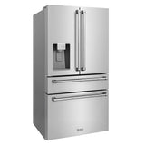 36 in. 21.6 cu. ft Freestanding French Door Refrigerator with Water and Ice Dispenser in Fingerprint Resistant Stainless Steel