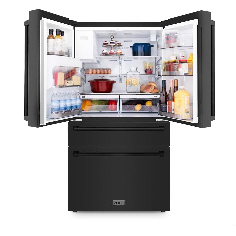 36 in. 21.6 cu. ft Freestanding French Door Refrigerator with Water and Ice Dispenser in Fingerprint Resistant Stainless Steel