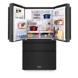 36 in. 21.6 cu. ft Freestanding French Door Refrigerator with Water and Ice Dispenser in Fingerprint Resistant Stainless Steel