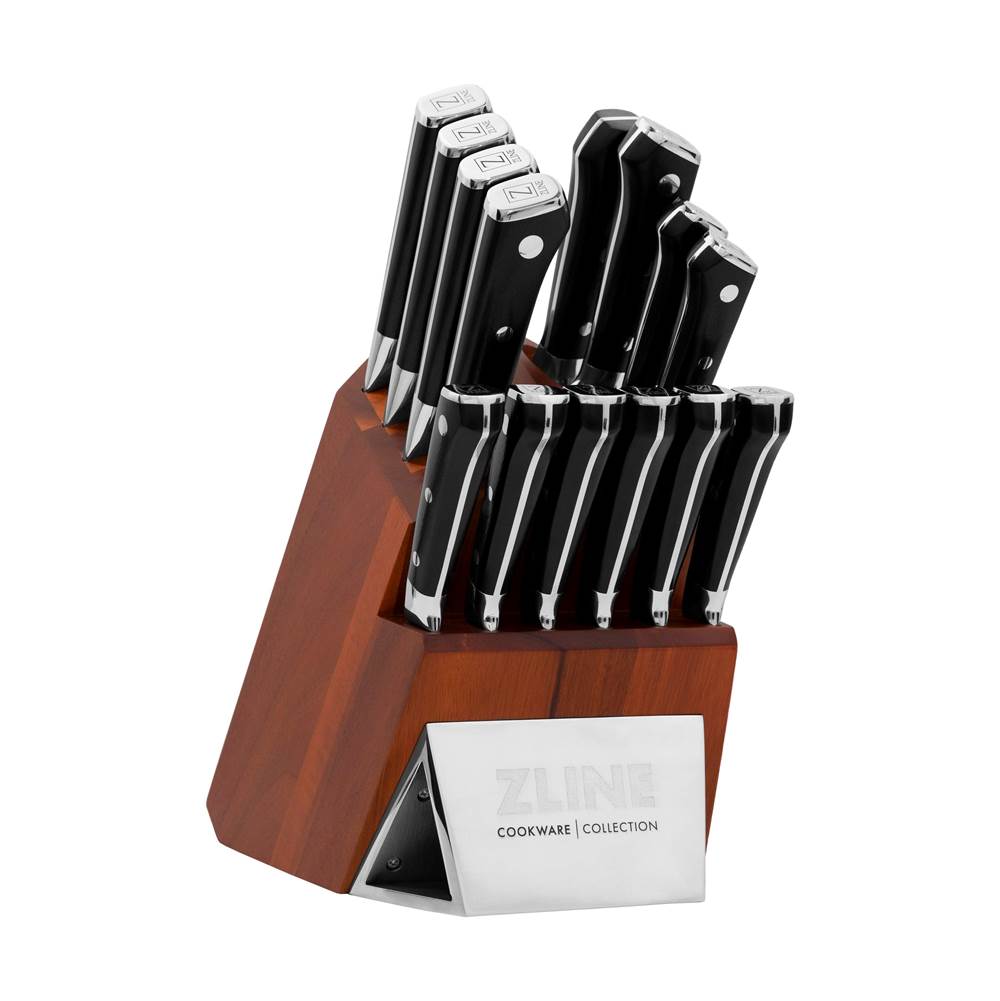 Z-Line - 15-Piece Professional German Steel Kitchen Knife Block Set