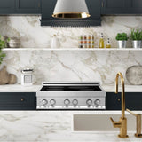 30'' 4.0 cu. ft. Induction Range with a 4 Element Stove and Electric Oven in Black Matte