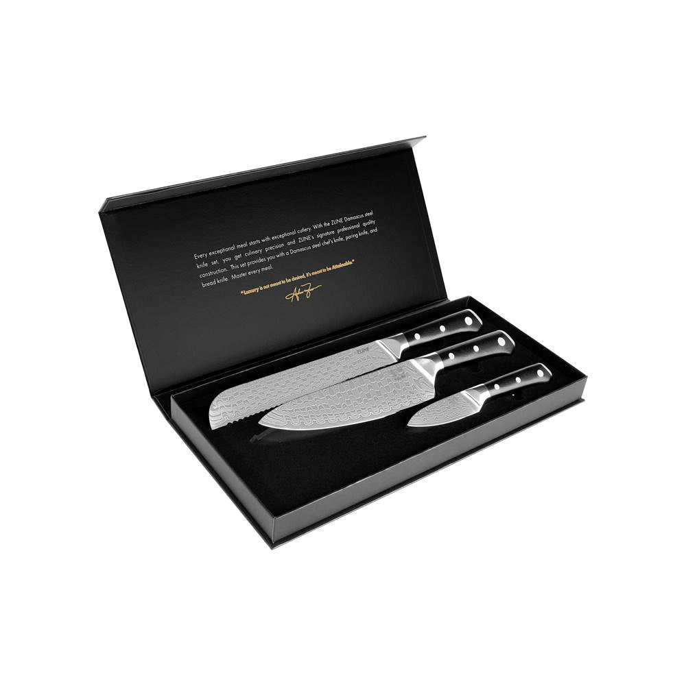Z-Line - 3-Piece Professional Damascus Steel Kitchen Knife Set