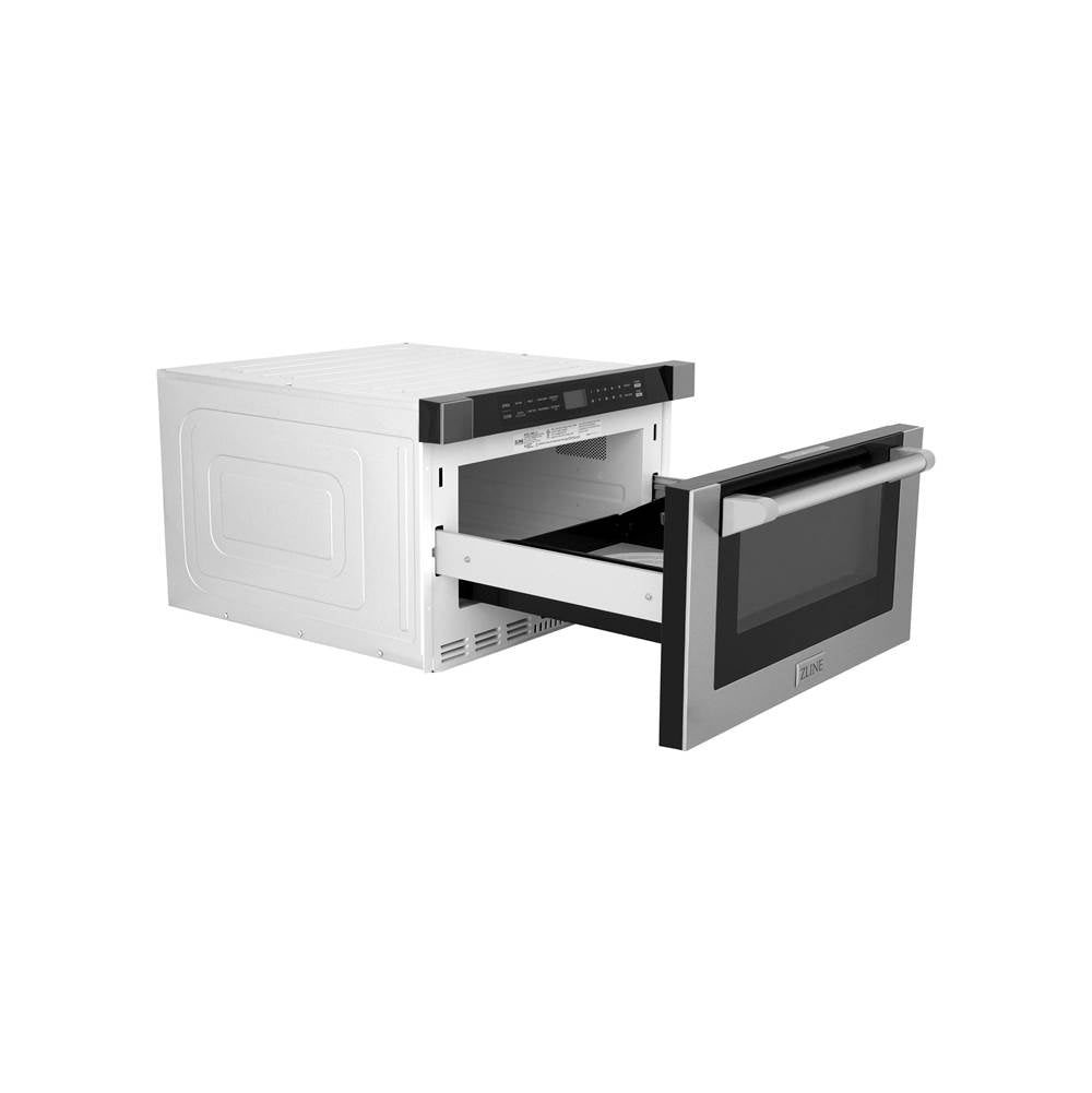 24'' 1.2 cu. ft. Built-in Microwave Drawer with a Traditional Handle in Stainless Steel