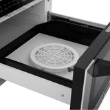 Autograph Edition 24'' 1.2 cu. ft. Built-in Microwave Drawer with a Traditional Handle in Stainless Steel and Champagne Bronze Accents