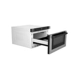 Autograph Edition 24'' 1.2 cu. ft. Built-in Microwave Drawer with a Traditional Handle in Stainless Steel and Champagne Bronze Accents