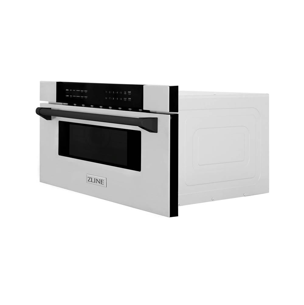 Autograph Edition 30'' 1.2 cu. ft. Built-In Microwave Drawer in Stainless Steel with Champagne Bronze Accents