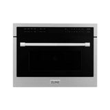 Z-Line - 24'' Built-in Convection Microwave Oven in Durasnow with Speed and Sensor Cooking - DuraSnow Stainless Steel