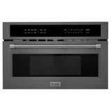 Z-Line - 30'' 1.6 cu ft. Built-in Convection Microwave Oven in Black Stainless Steel with Speed and Sensor Cooking - Black Stainless Steel
