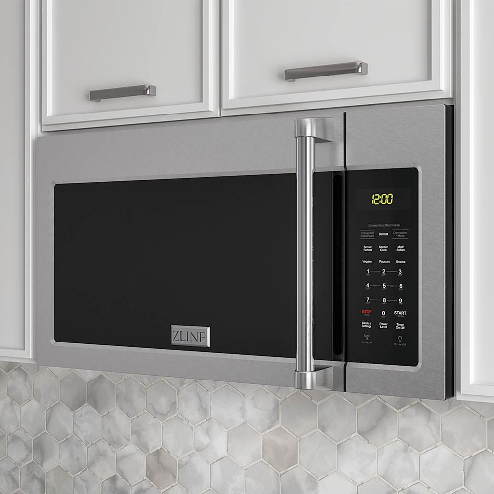Over the Range Microwave Oven in Stainless Steel with Modern Handle
