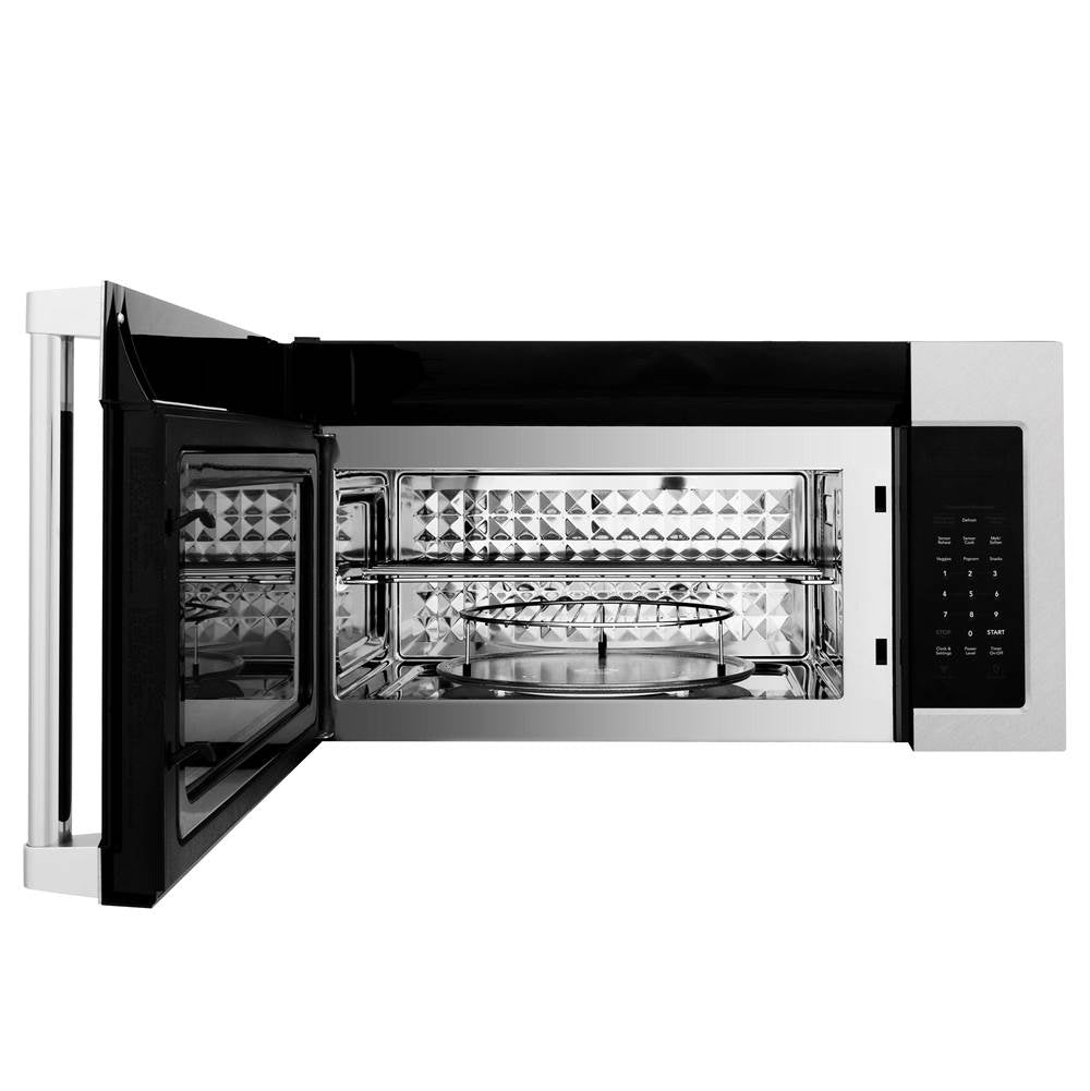 Over the Range Microwave Oven in Stainless Steel with Modern Handle