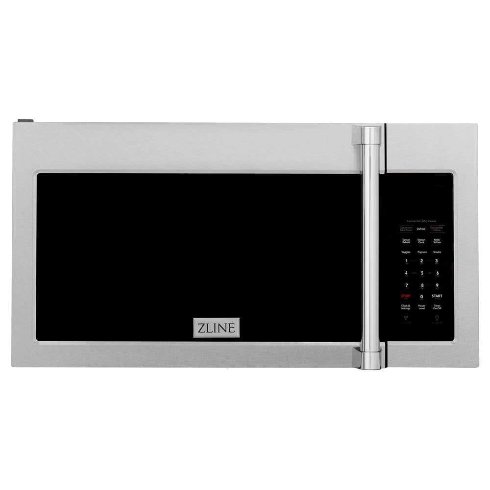 Z-Line - Over the Range Convection Microwave Oven in DuraSnow Stainless Steel with Traditional Handle and Sensor Cooking - DuraSnow Stainless Steel