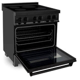 30'' 4.0 cu. ft. Induction Range with a 4 Element Stove and Electric Oven in Stainless Steel