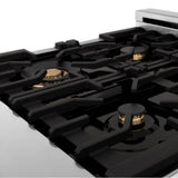 Autograph Edition 24'' 2.8 cu.' Dual Fuel Range with Gas Stove and Electric Oven in Stainless Steel with Champagne Bronze Accents
