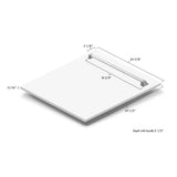 24'' Monument Dishwasher Panel in Stainless Steel with Traditional Handle