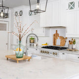 Autograph Edition 36'' Porcelain Rangetop with 6 Gas Burners in DuraSnow Stainless Steel and Champagne Bronze Accents