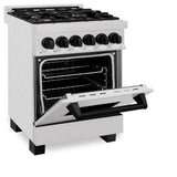 Autograph Edition 24'' 2.8 cu.' Dual Fuel Range with Gas Stove and Electric Oven in DuraSnow Stainless Steel with Champagne Bronze Accents