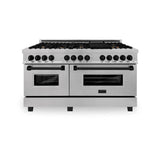 Autograph Edition 60'' 7.4 cu. ft. Dual Fuel Range with Gas Stove and Electric Oven in DuraSnow Stainless Steel with Champagne Bronze Accents (RASZ-60-CB)