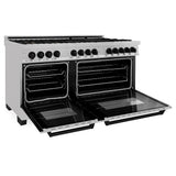 Autograph Edition 60'' 7.4 cu. ft. Dual Fuel Range with Gas Stove and Electric Oven in DuraSnow Stainless Steel with Champagne Bronze Accents (RASZ-60-CB)