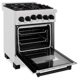 24'' 2.8 cu.' Range with Gas Stove and Gas Oven in DuraSnow Stainless Steel with Champagne Bronze Accents