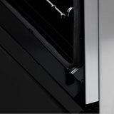 60'' 7.4 cu.' Dual Fuel Range with Gas Stove and Electric Oven in Stainless Steel and Black Matte Door