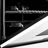 60'' 7.4 cu.' Dual Fuel Range with Gas Stove and Electric Oven in Stainless Steel and Black Matte Door