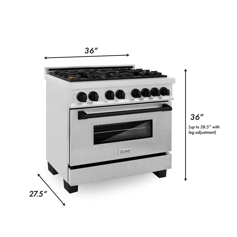 Autograph Edition 36'' 4.6 cu.' Dual Fuel Range with Gas Stove and Electric Oven in DuraSnow Stainless Steel with Champagne Bronze Accents
