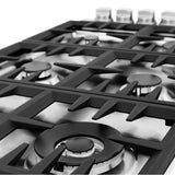 36'' Dropin Cooktop with 6 Gas Brass Burners