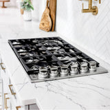 36'' Dropin Cooktop with 6 Gas Brass Burners
