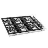 Z-Line - 36'' Dropin Cooktop with 6 Gas Burners - Stainless Steel