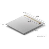 24'' Autograph Edition Monument Dishwasher Panel in Stainless Steel with Champagne Bronze Handle