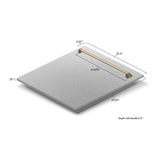 24'' Autograph Edition Tallac Dishwasher Panel in Stainless Steel with Champagne Bronze Handle