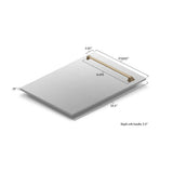 18'' Autograph Edition Tallac Dishwasher Panel in Stainless Steel with Champagne Bronze Handle