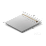 24'' Autograph Edition Tallac Dishwasher Panel in Stainless Steel with Champagne Bronze Handle
