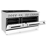 60'' 7.4 cu.' Dual Fuel Range with Gas Stove and Electric Oven in Stainless Steel and Black Matte Door